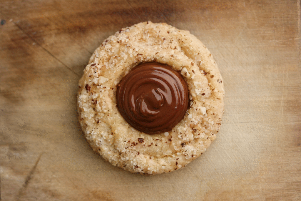 Nutella Thumbprint Cookies