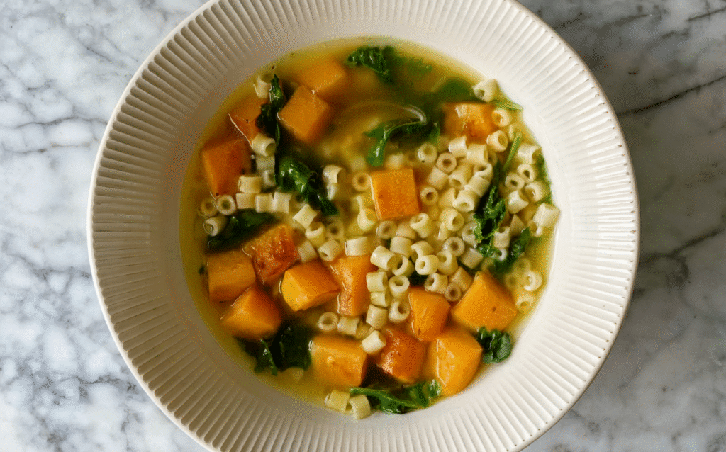 Butternut Squash Noodle Soup