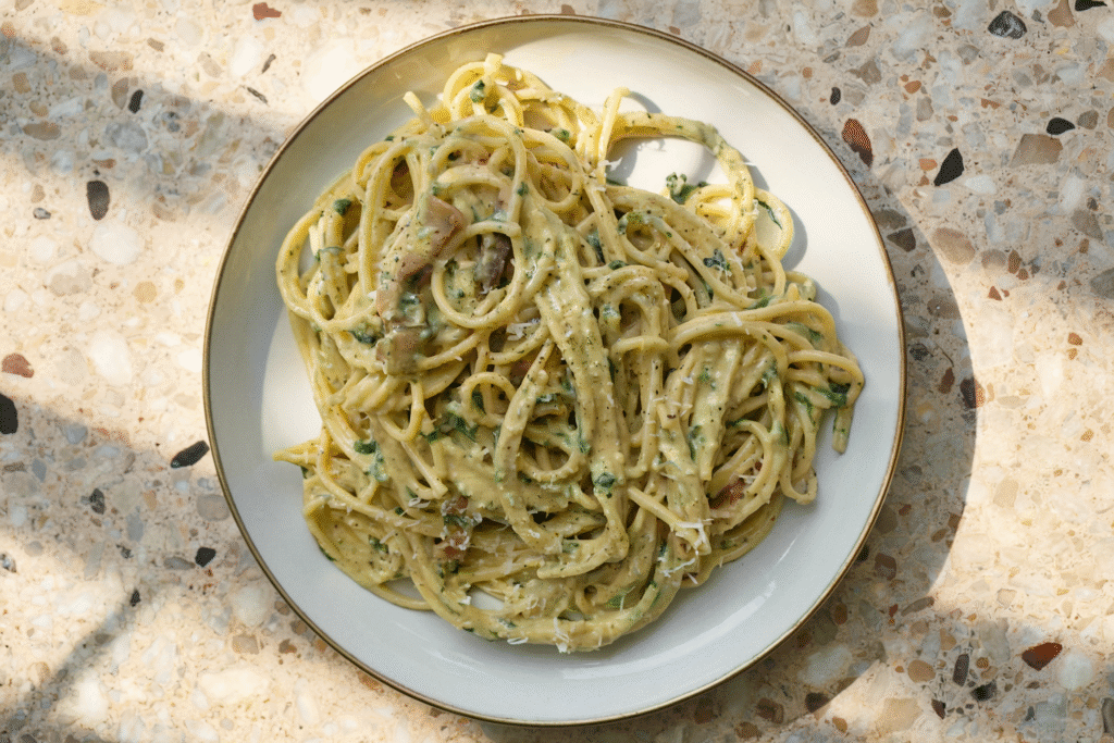 Garlic and Herb Carbonara